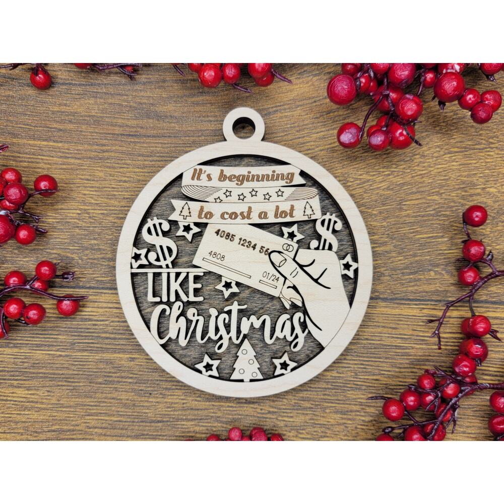 Its Beginning To COST Alot Christmas Ornaments Funny Naughty Nice Gift